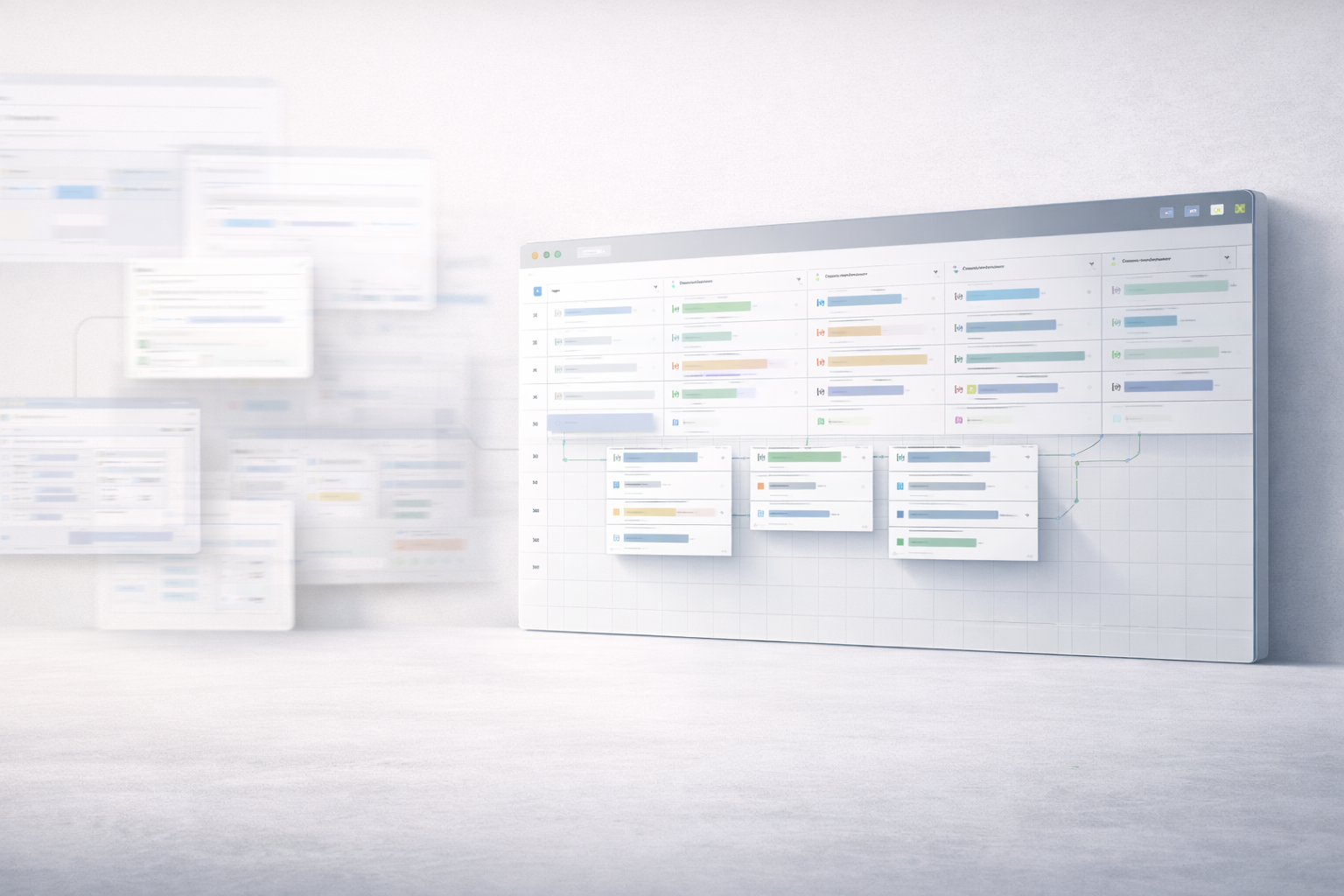 Comparison between fragmented AI tools and AI embedded as an execution layer in operational workflows